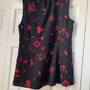 Express Tops - Express Black Floral Tank Blouse Express Tops - Express Black Floral Tank Blouse